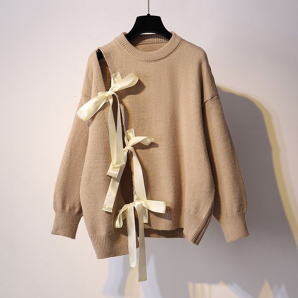 

hoodie high street bow jumper fashion female sleeve full thin, wild necklace, Black