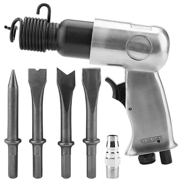 

hand tools industrial air hammer chisel set, powerful handle straight type pneumatic shovel tool 150mm