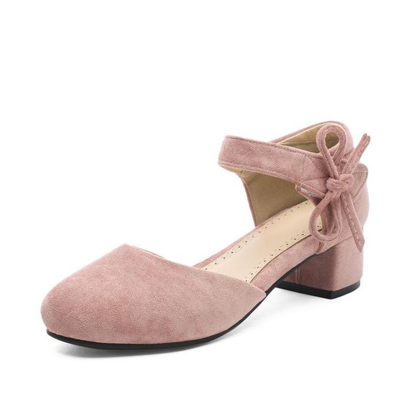 

spring and summer thick heel with hollow sandals female 30-43, Black