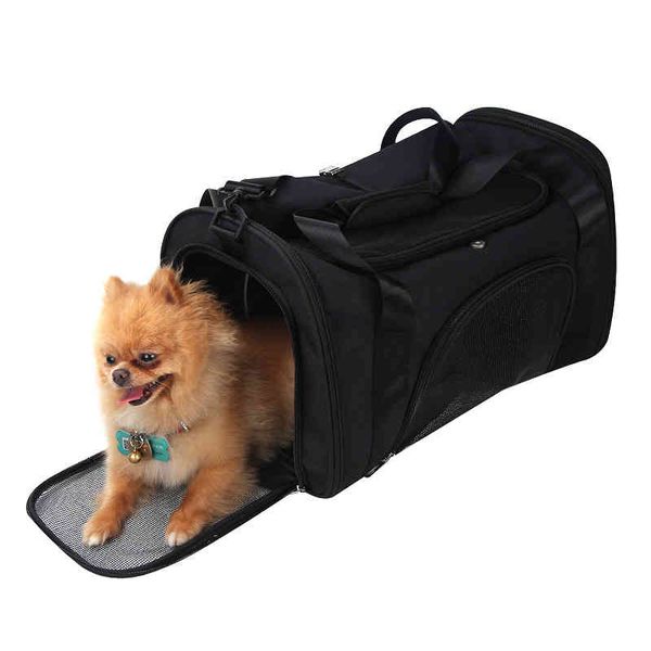 

pet bag selling air box cationic out hand-held single shoulder oblique cross car dog cat, Black;red