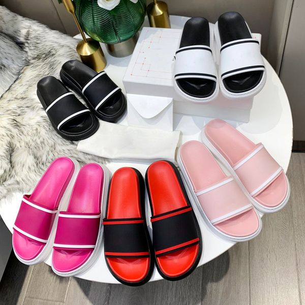 

woman shoes fashion beach l shower roomthick bottom slipper platform lady sandals leather high heel slippers 10, Black