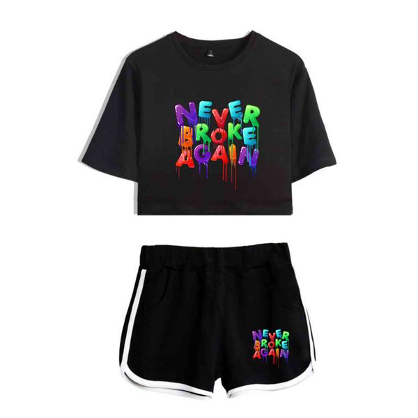 

rap youngboy - and shorts 2-piece set, women's sportswear, et, sportswear, Gray