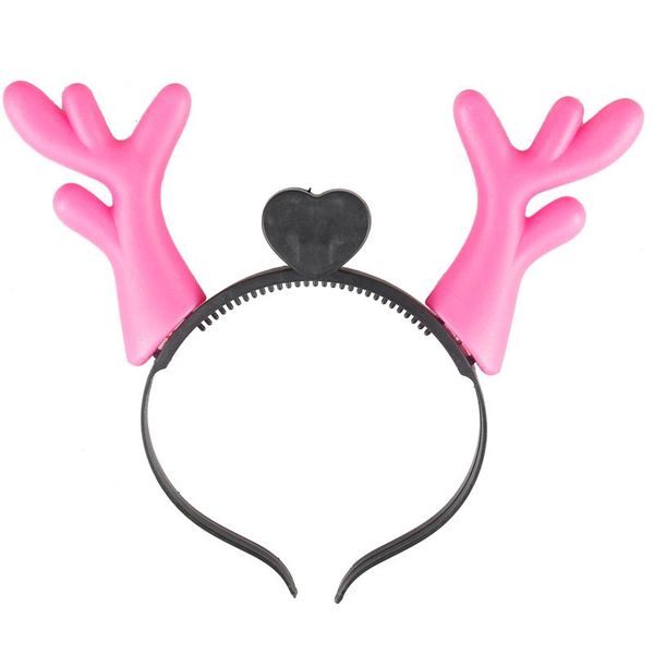 

party decoration 1pcs light antlers head hoop wedding dress show halloween activities props christmas headband