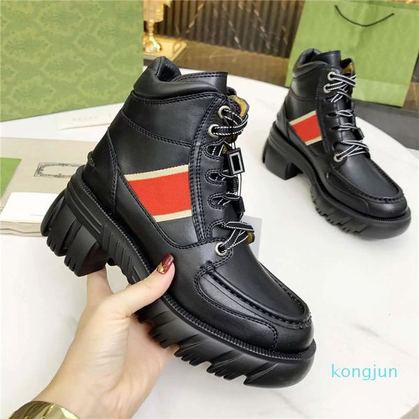 

designer- women boots shoes luxury heels winter boot woman shoe booties leather women knight work motorcycle rain fashion snow boot, Black