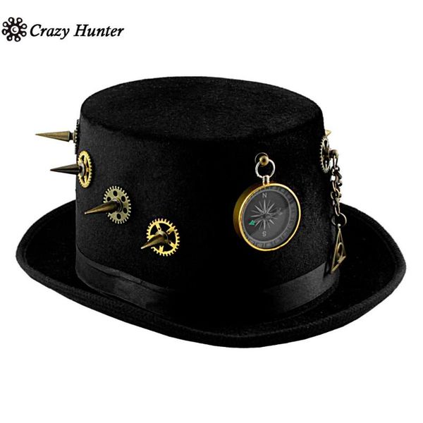 

keychains steampunk hat cosplay custome retro #4501, Silver