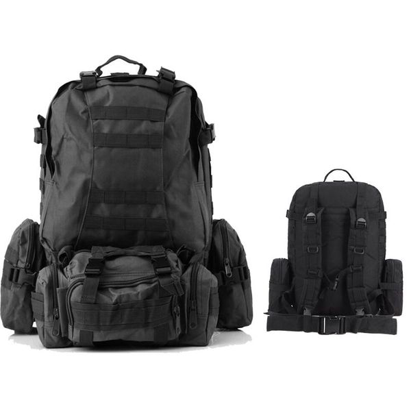 Сумки на открытом воздухе Большая емкость Тактическая сумка Camoufalge 3D комбинация военный рюкзак Molle Hiking рюкзаки путешествия плечо