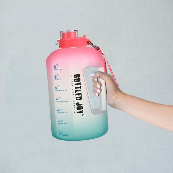 

gallon water jug with time marker leaf-proof bottle for outdoor camping hiking riding backpacking dropship