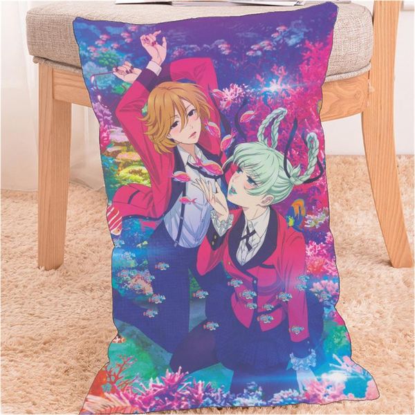 

pillow case anime dakimakura kakegurui jabami yumeko saotome mary cover 60x40cm home decoration pillowcases printed
