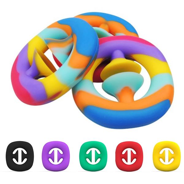 

silicone fidget toys snap hand grab antistress toy stress relief spinner reliever for adults calming simple dimple party favors fy2564