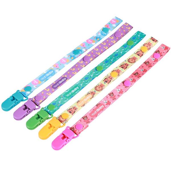 

pacifiers# yeahibaby 5pcs pacifier clips baby holder teething ring shower gift for