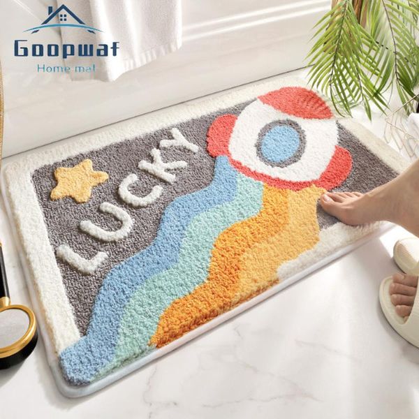 

carpets creative cartoon bathroom non-slip absorbent mat entrance door kitchen carpet velvet palasala home decoration