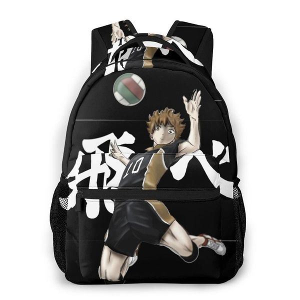 

backpack hinata for girls boys travel rucksack haikyuu backpacks teenage