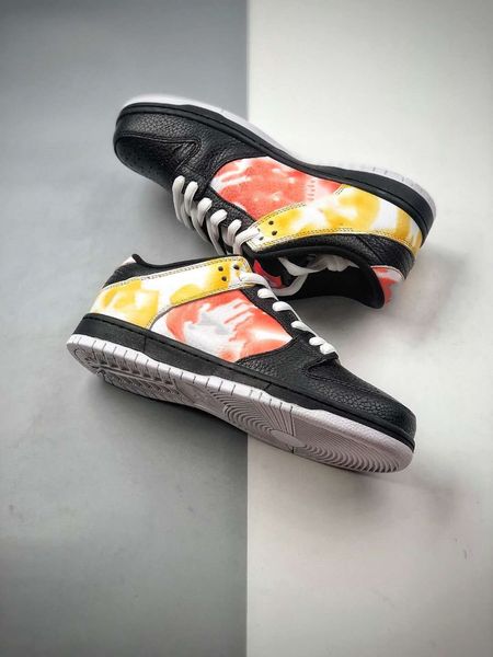 

low-skate shoes black yellow red men women size36-46
