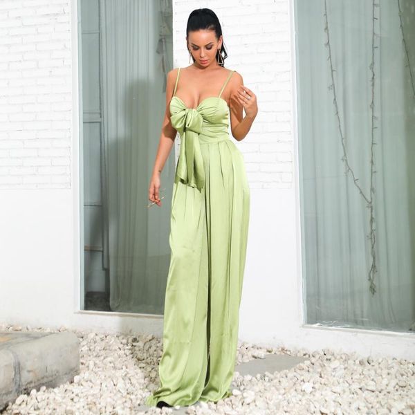 

women's jumpsuits & rompers tosheiny 2021 deep v neck solid color women overalls sleeveless high waist jumpsuit th9184, Black;white