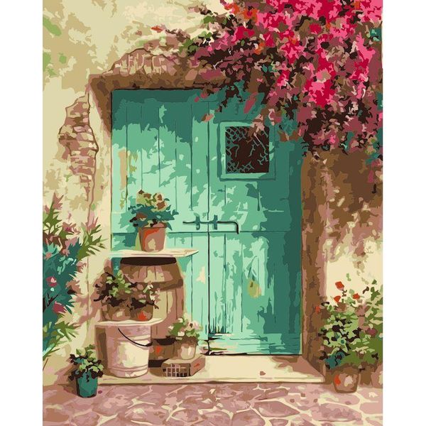 

paintings pocustom diy painting by numbers flower door picture landscape handpainted oil home decor wall art