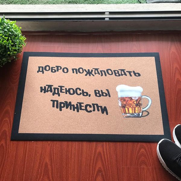 

cushion/decorative pillow custom made russian welcome door mats i hope you brought beer doormat for entrance mat from entry gate floor