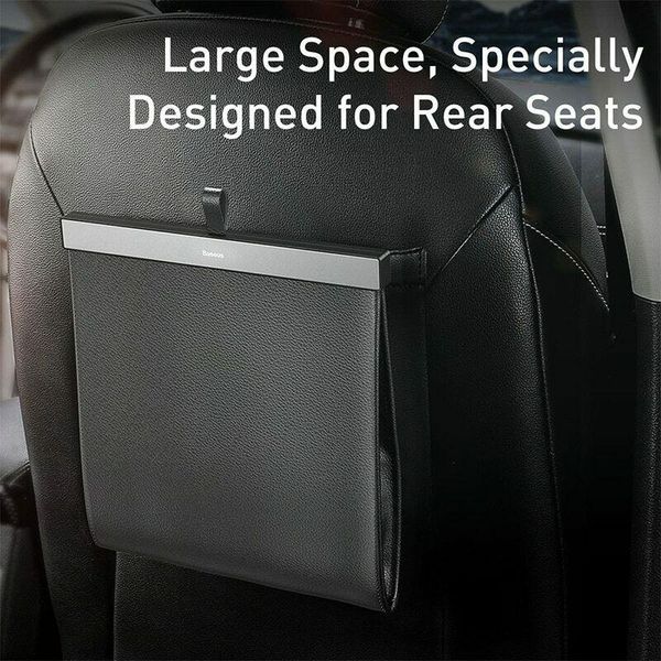 

car organizer garbage bin back leather trash can auto protable