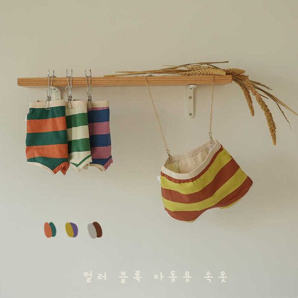 

n005 children's underwear only one wide strip color matching four corner men's and women's baby cotton boxer shorts, Camo