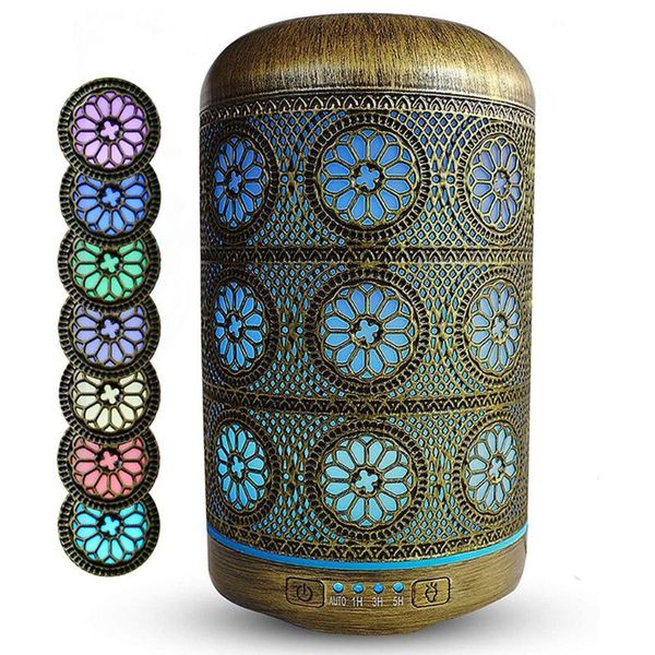 

hollow wrought iron aroma diffuser metal moisture humidifier handmade ultrasonic aromatherapy electric air freshener humidifiers