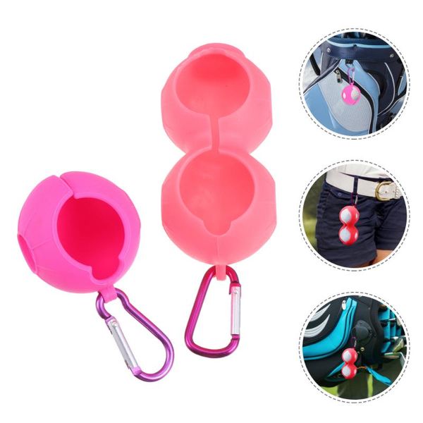 

golf balls 2pcs golfs holder sleeve bag with hooks holds 2
