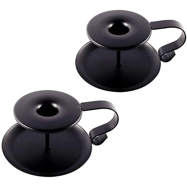 

candle holders 2 pcs anti rust retro iron candelabra taper holder candlestick stand candlelight dinner kitchen home decoration