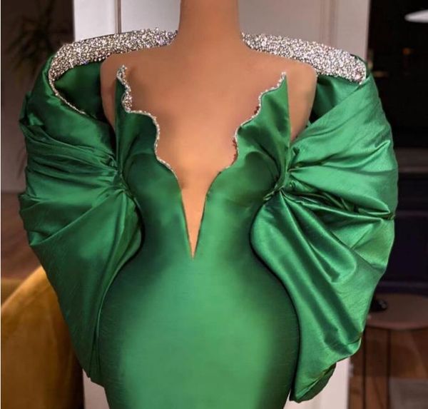 

women dress yousef aljasmi evening dress v-neck green satin silver crystals sheath long sleeve mermaid v-neck labourjoisie kim kardashian ky, Black;pink