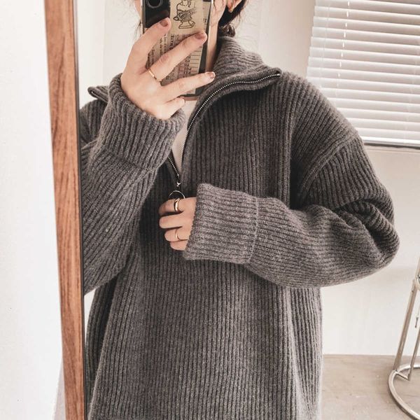 

women's sweaters fashion turtleneck knitted pullover women casual long sleeve thick warm sweater autumn winter jumper 6mv5, White;black