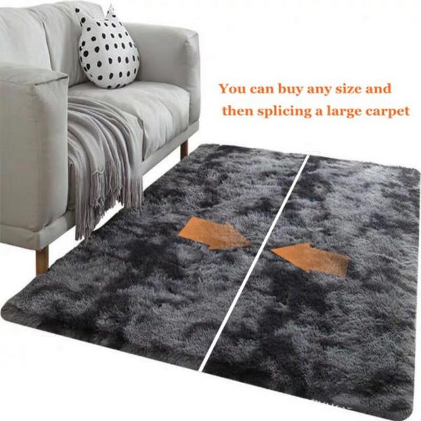 

soft fake long fur washable pad,non-slip decorative floor mat for living room bedroom playing carpets