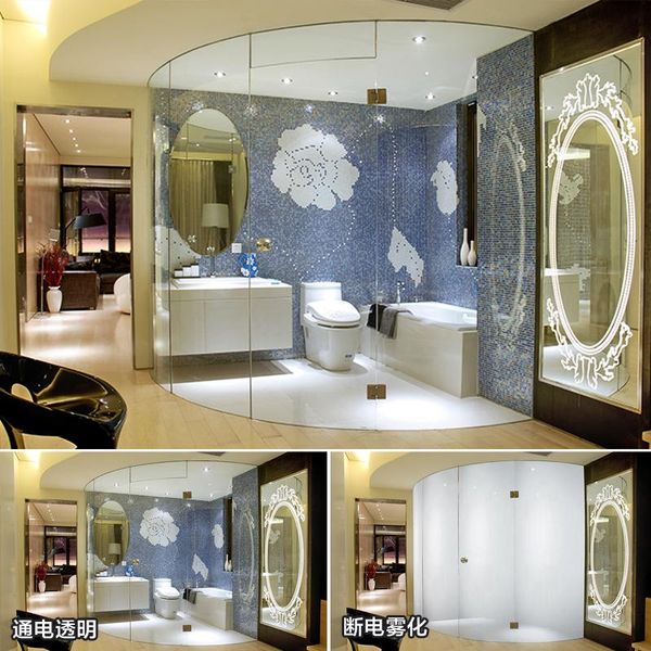 

window stickers pdlc smart film electric switchable partition building office customized transparent