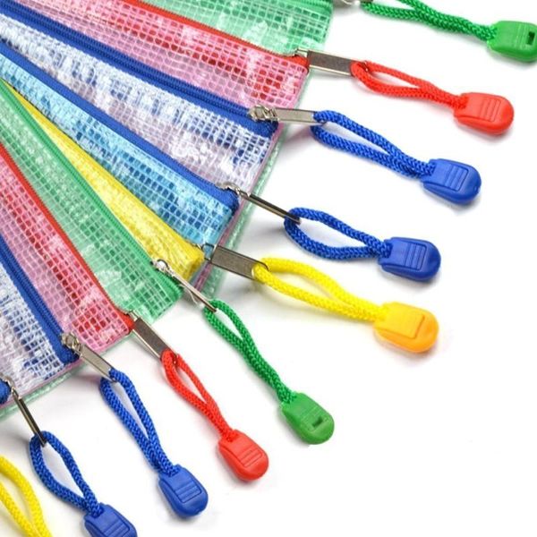 

business card files 10 pcs (white blue green yellow pink) plastic document bag case