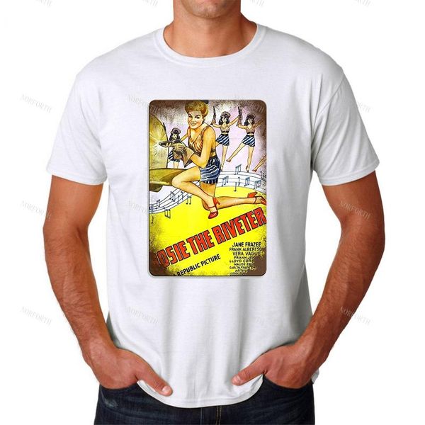 

men's t-shirts rosie the riveter t-shirt tshirts for adults, White;black