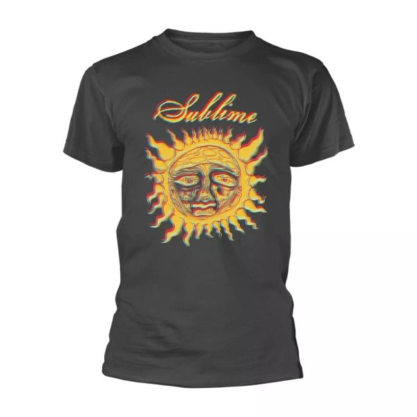 

sublime sun yellow authorized men t-shirt, White;black