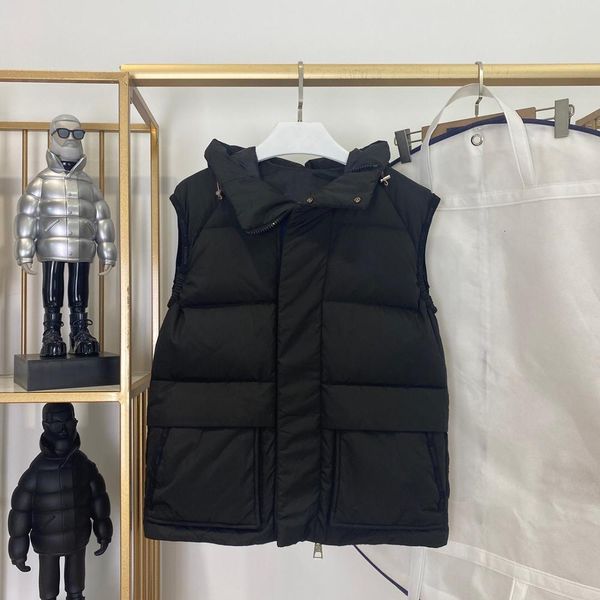 

jacket 2021 Luxury Designer Quality Hooded Winter Down Vest, Black;brown