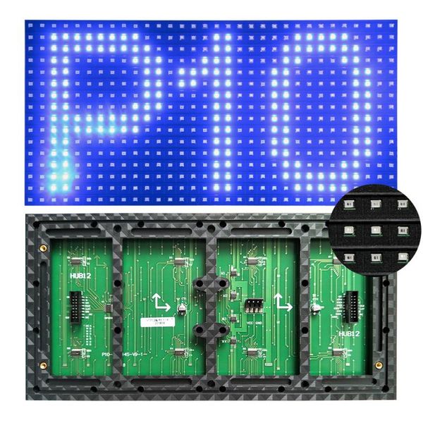 

modules single blue color p10 led display module,red,green,yellow,blue,white panel, advertising sign white panel 320*160mm