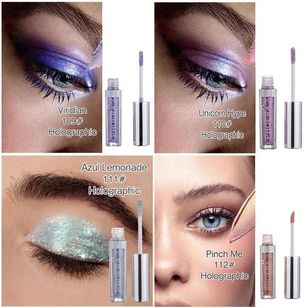 

eye shadow diamond shiny liquid eyeshadow colorful pearlescent water gloss makeup long lasting shimmer pigmented cosmetic tslm