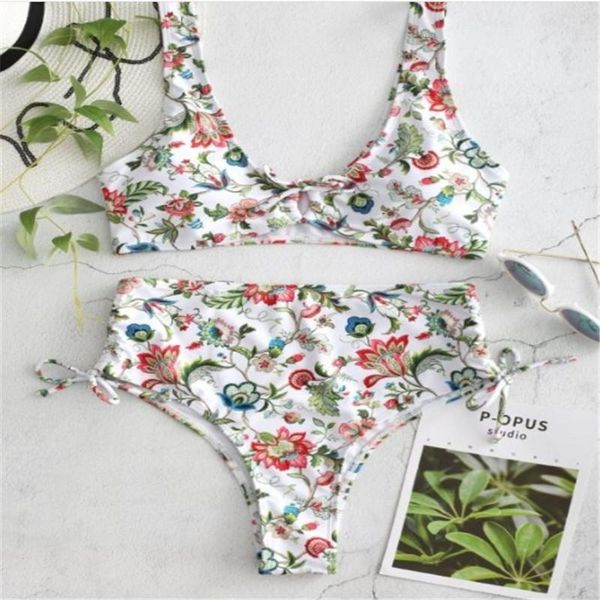

impression bikini femmes coupe haute deux pièces maillot de bain maillots femme one-piece suits