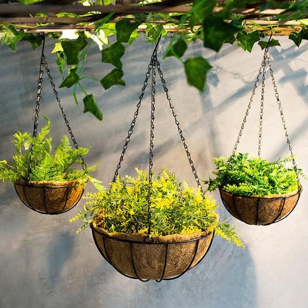

vases creative simulted plant wall hanging artifical flower flowerpot planter with ornamental restaurant decoration