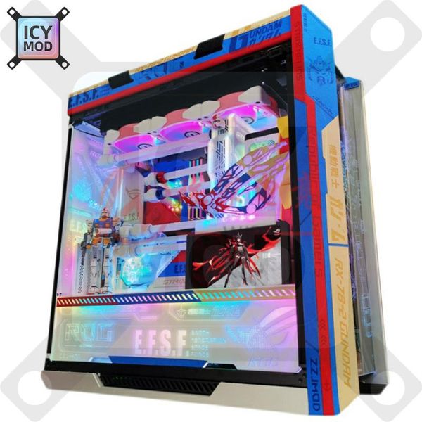 

strix helios pc case mod fur cover asus leather armor suede coat shroud atx chassis flipping accessories modding fans & coolings