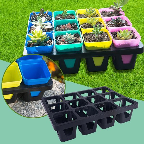 

plastic flower pot decor garden nursery tray for home gardening planters & pots
