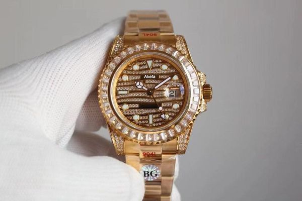 

wristwatches 2021 models men's automatic mechanical diamond datejust desinger mens watches sports, Slivery;brown