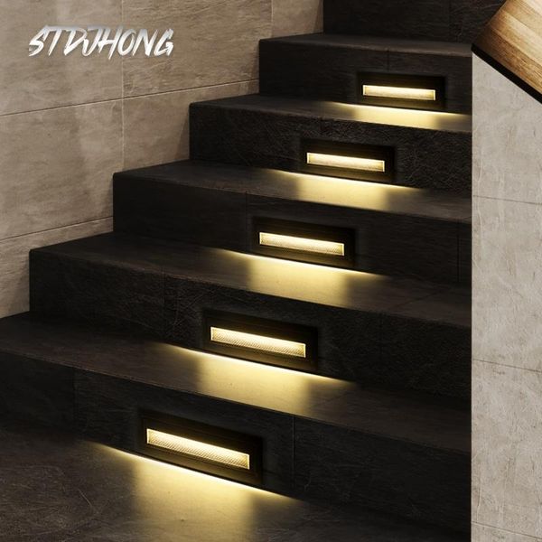

wall lamp aluminum outdoor 6w led light ip65 waterproof 210*60mm step indoor decorated sconce footlight