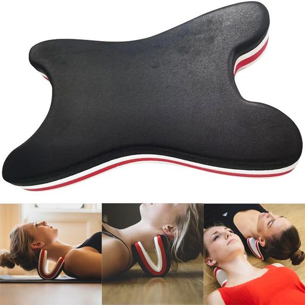 

pillow travel home yoga shoulder neck stretch relax stretcher tourist office devices orthopedic traction cervical