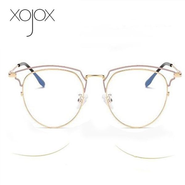 

fashion sunglasses frames xojox alloy optical glasses frame men women ultralight vintage round gaming myopia prescription eyeglasses, Black
