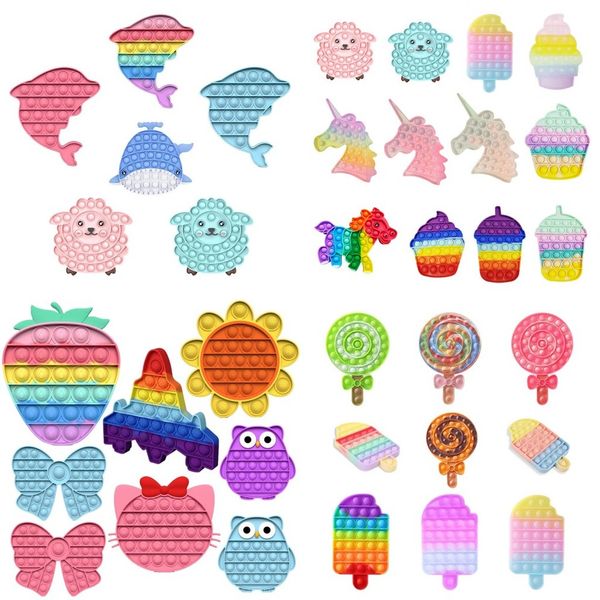 

fidget toys push bubble anti-stress toys anti-stress soft sensory gifts reusable squeeze toys gifts stress reliever board games