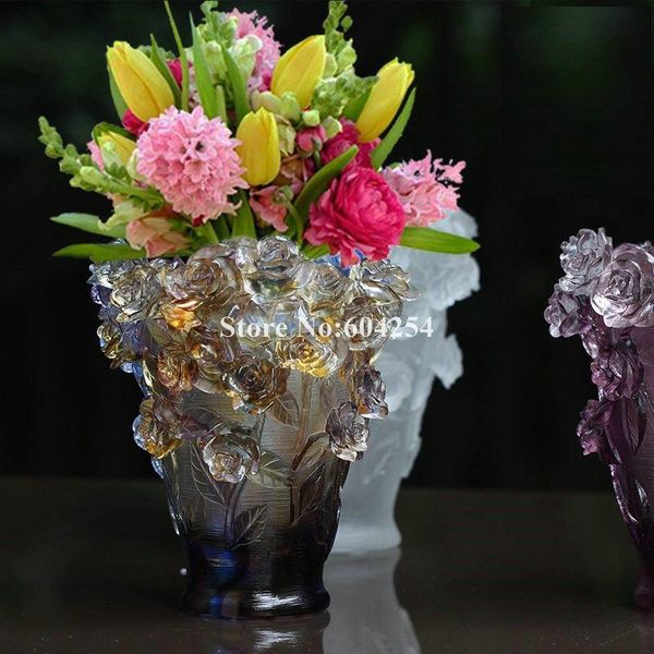 

vases 2021 crystal glass vase fashion ornaments high-end home decoration