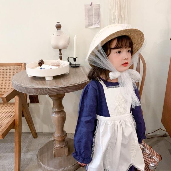 

girl's dresses children dress fashion spring costomes lace skirt suit korean long-sleeved princess vestidos design casual for girls, Red;yellow