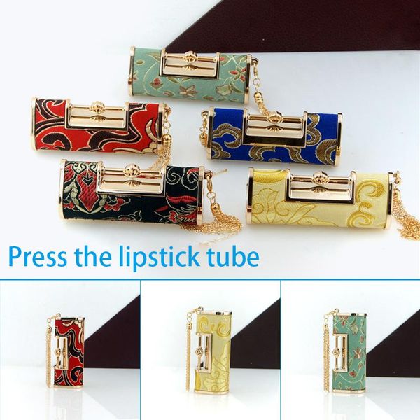 

storage bottles & jars retro empty lipstick tube refillable lip glaze container diy cosmetic accessories for women girls ma