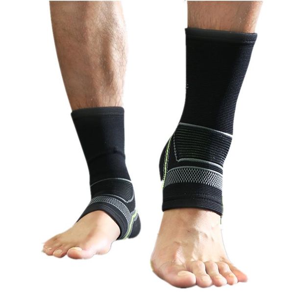 

ankle support 2pcs/set soft gym running brace protector sleeve breathable elastic foot compression strap for joint pain, Blue;black