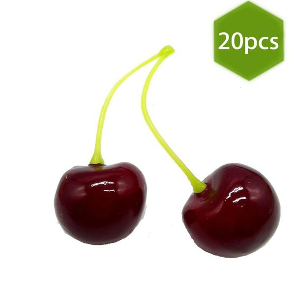 

party decoration 20pcs fake cherry artificial ornaments wedding festival home