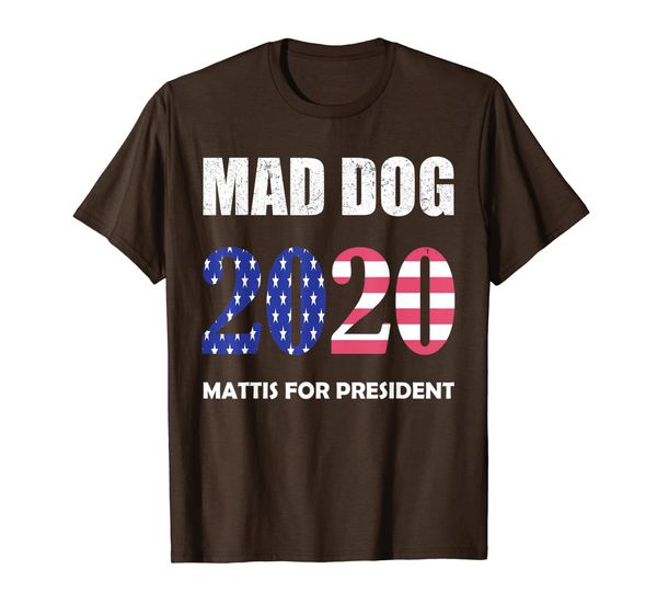

mad dog 2020 t-shirt mattis for president, White;black